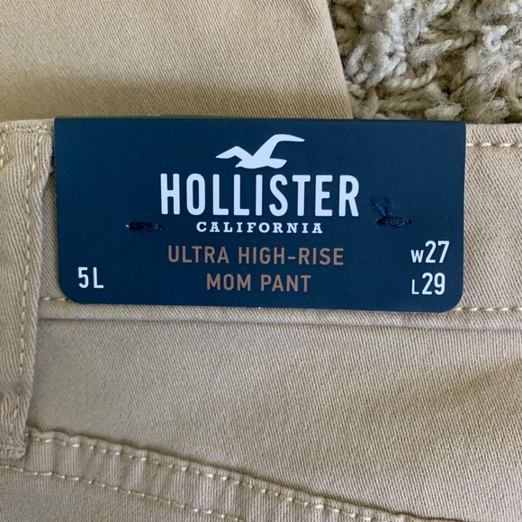NWT 5Long Hollister Mom Ultra High-rise chinos - Picture 2 of 5